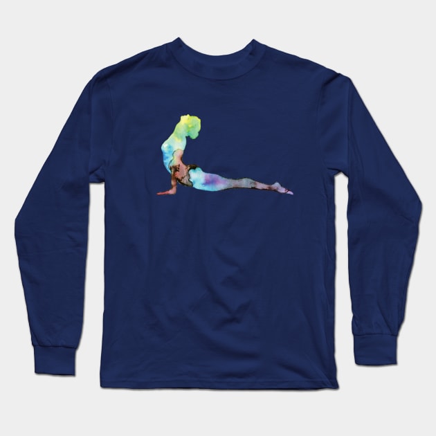 Cobra pose Long Sleeve T-Shirt by LaBellaCiambella